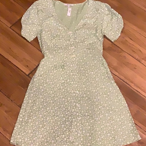 NWT Madewell V-Neck Button Front Dress - Picture 7 of 8